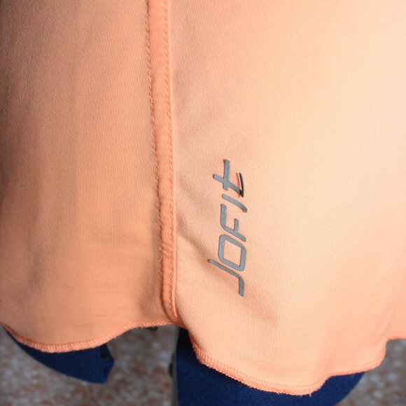 Women's Jofit Women's Orange Short Sleeve V-Neck Golf Top W/Pocket Size Small - Picture 7 of 9